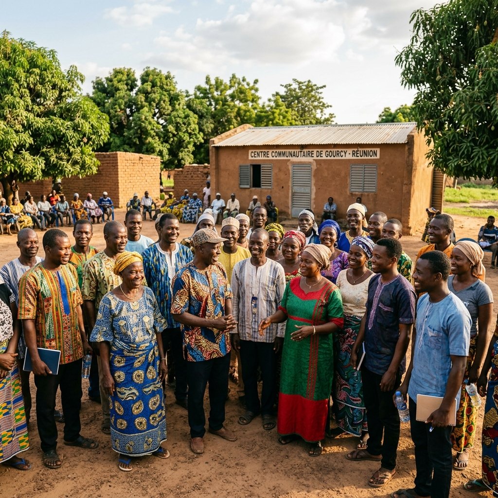 L'équipe CTA BURKINA en communauté